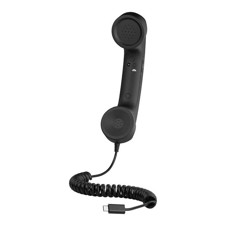 گوشی کلاسیک رومیزی Porodo مدل PD569BK با کانکتور Typ